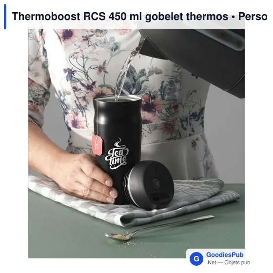 Gobelet thermos personnalisable 450 ml avec logo - Thermoboost RCS - Image 11