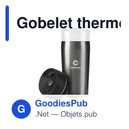 Gobelet thermos personnalisable 450 ml avec logo - Thermoboost RCS - Miniature 3