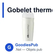 Gobelet thermos personnalisable 450 ml avec logo - Thermoboost RCS - Miniature 4