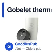 Gobelet thermos personnalisable 450 ml avec logo - Thermoboost RCS - Miniature 5