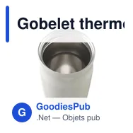 Gobelet thermos personnalisable 450 ml avec logo - Thermoboost RCS - Miniature 6