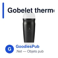 Gobelet thermos personnalisable 450 ml avec logo - Thermoboost RCS - Miniature 8