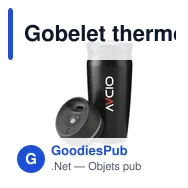 Gobelet thermos personnalisable 450 ml avec logo - Thermoboost RCS - Miniature 9