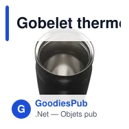 Gobelet thermos personnalisable 450 ml avec logo - Thermoboost RCS - Miniature 10