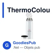 Bouteille thermos personnalisable 500ml avec logo - ThermoColour RCS - Miniature 1