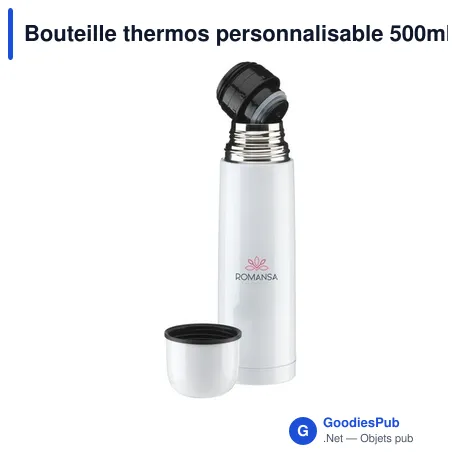 Bouteille thermos personnalisable 500ml avec logo - ThermoColour RCS