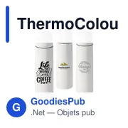 Bouteille thermos personnalisable 500ml avec logo - ThermoColour RCS - Miniature 2