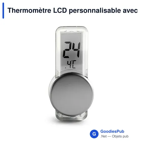 Thermomètre LCD personnalisable avec logo - Accessoire maison