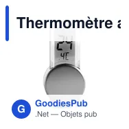 Thermomètre avec ventouse Roxanne - Miniature 1
