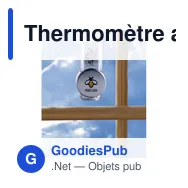 Thermomètre avec ventouse Roxanne - Miniature 2
