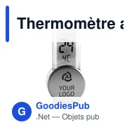 Thermomètre avec ventouse Roxanne - Miniature 3