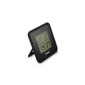 Variante noir - Thermomètre, hygromètre, horloge de bureau Hama Borneo