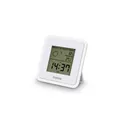 Variante blanc - Thermomètre, hygromètre, horloge de bureau Hama Borneo