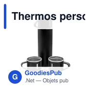 Thermos personnalisable 420 ml et 3 mugs pour logo | Quavean - Miniature 3