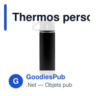 Thermos personnalisable 420 ml et 3 mugs pour logo | Quavean - Miniature 7