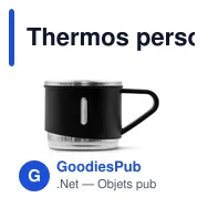 Thermos personnalisable 420 ml et 3 mugs pour logo | Quavean - Miniature 9