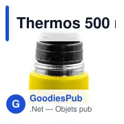 Thermos personnalisable 500 ml en acier inoxydable avec logo - Olympe - Miniature 6