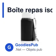 Boîte repas isotherme personnalisable en inox 600 ml avec logo - Sagaform Mark - Miniature 2