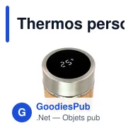 Thermos personnalisable en bambou 500 ml avec logo | Georgia - Miniature 8