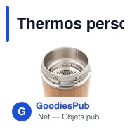 Thermos personnalisable en bambou 500 ml avec logo | Georgia - Miniature 9