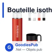 Bouteille isotherme personnalisable à poignée 500 ml avec logo - Thermos Flow - Miniature 1