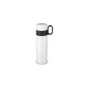 Variante Blanc - Bouteille isotherme personnalisable à poignée 500 ml avec logo - Thermos Flow