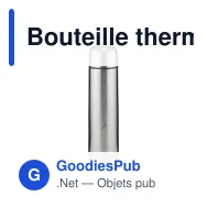 Bouteille thermos personnalisable 1 L avec logo - Thermotop Maxi - Miniature 3