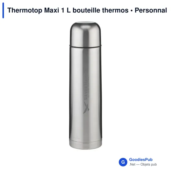 Bouteille thermos personnalisable 1 L avec logo - Thermotop Maxi - Image 3