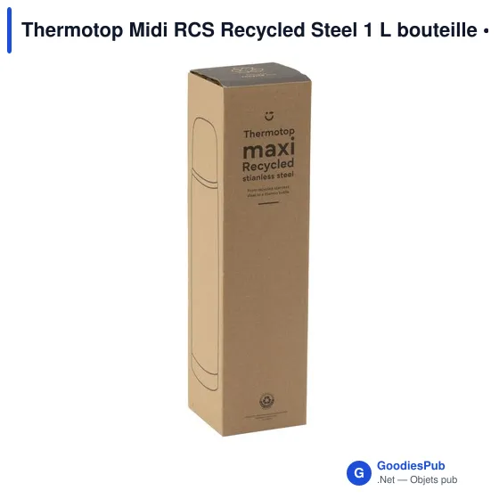 Bouteille isotherme personnalisable Thermotop Midi RCS avec logo - Image 2