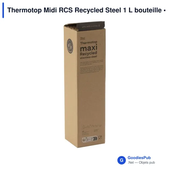 Bouteille isotherme personnalisable Thermotop Midi RCS avec logo - Image 3