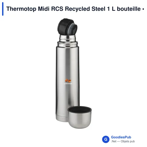 Bouteille isotherme personnalisable Thermotop Midi RCS avec logo - Image 4