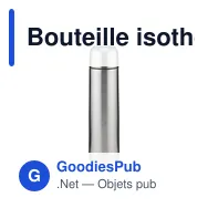 Bouteille isotherme personnalisable Thermotop Midi RCS avec logo - Miniature 5