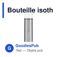 Bouteille isotherme personnalisable Thermotop Midi RCS avec logo - Miniature 1