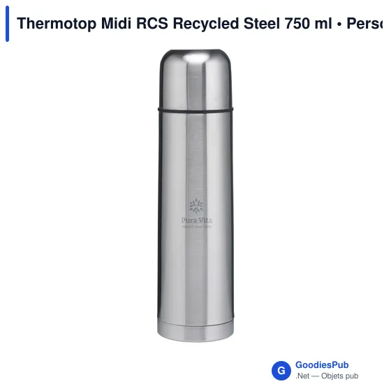 Bouteille isotherme personnalisable Thermotop Midi RCS avec logo - Image 1