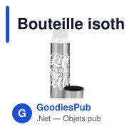 Bouteille isotherme personnalisable Thermotop Midi RCS avec logo - Miniature 3