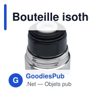 Bouteille isotherme personnalisable Thermotop Midi RCS avec logo - Miniature 4