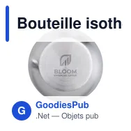 Bouteille isotherme personnalisable Thermotop Midi RCS avec logo - Miniature 5