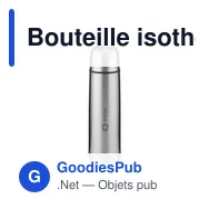 Bouteille isotherme personnalisable Thermotop Mini RCS 500 ml avec logo - Miniature 1