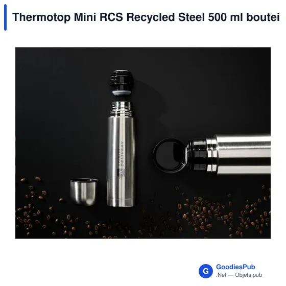 Bouteille isotherme personnalisable Thermotop Mini RCS 500 ml avec logo - Image 5