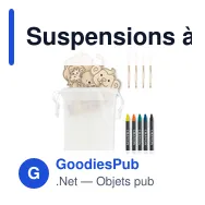 Suspensions à colorier personnalisables en bois avec logo - THEZOO - Miniature 1