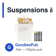 Suspensions à colorier personnalisables en bois avec logo - THEZOO - Miniature 3