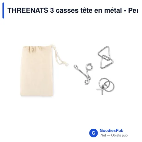 THREENATS 3 casses tête en métal