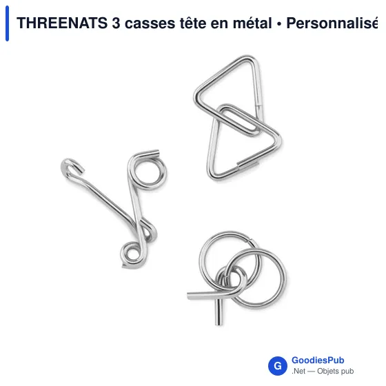 THREENATS 3 casses tête en métal - Image 2