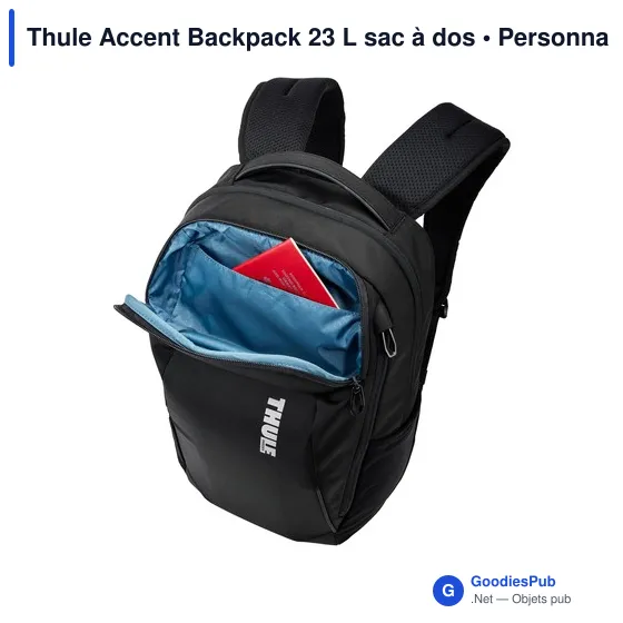 Sac à dos professionnel personnalisable Thule Accent Backpack 23 Lavec logo - Image 2