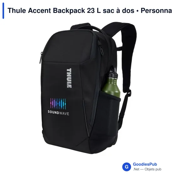 Sac à dos professionnel personnalisable Thule Accent Backpack 23 Lavec logo - Image 5