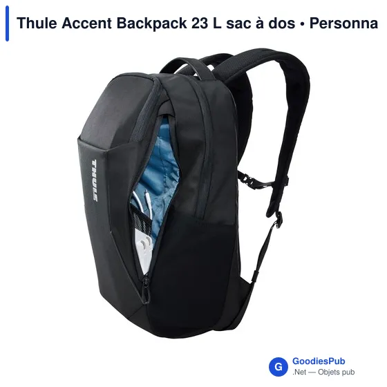 Sac à dos professionnel personnalisable Thule Accent Backpack 23 Lavec logo - Image 6
