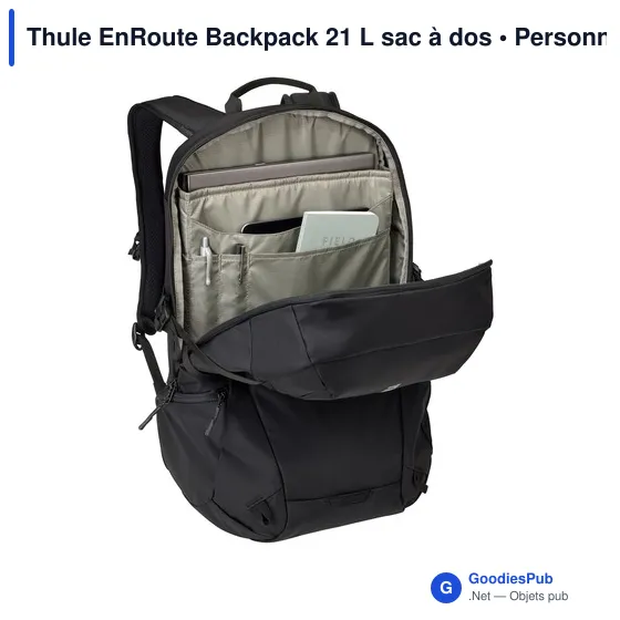 Sac à dos Thule EnRoute 21 L personnalisable avec logo - Image 3