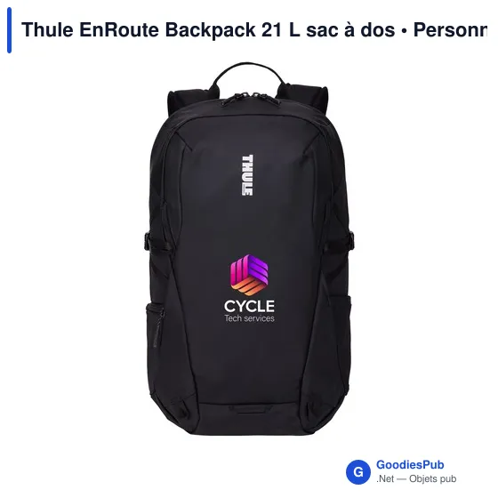 Sac à dos Thule EnRoute 21 L personnalisable avec logo - Image 10