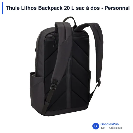 Sac à dos personnalisable Thule Lithos Backpack 20 L avec logo - Image 1