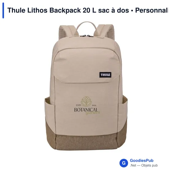Sac à dos personnalisable Thule Lithos Backpack 20 L avec logo - Image 12